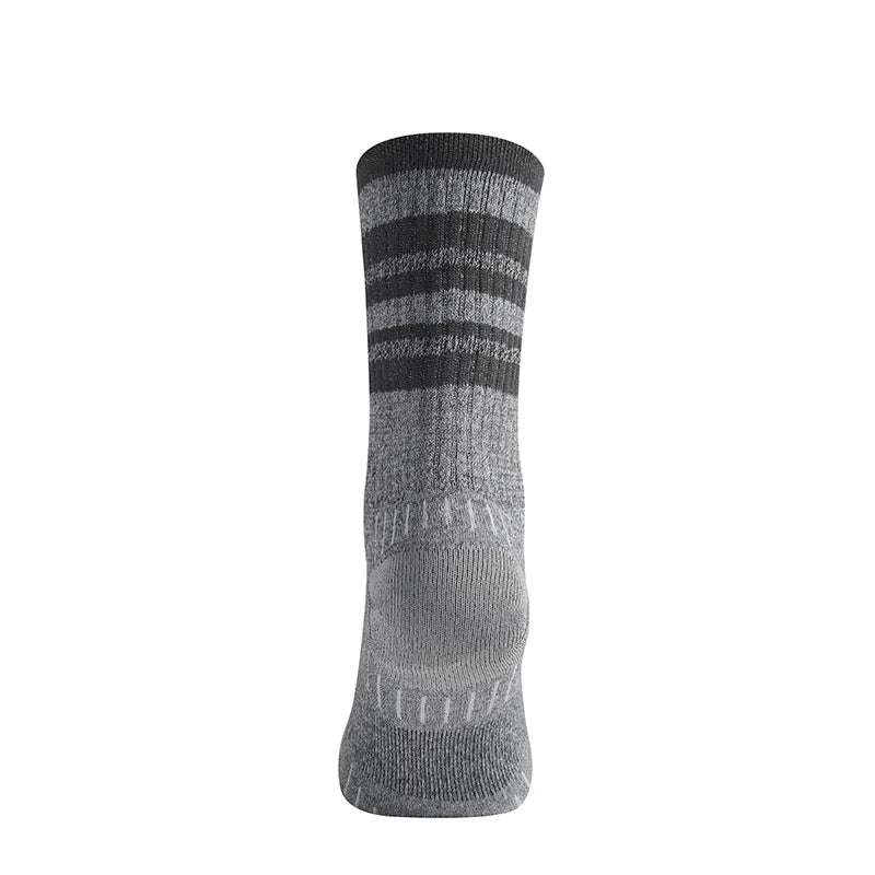 Escape - Crew Socks - Ash Twist Stripes